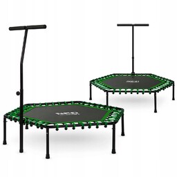 Trampolina fitness z uchwytem 127 cm Neo-Sport sześciokątna