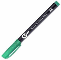 Marker/foliopisdo CD 1mm m okrągły TAURUS zielony /TCD-01/