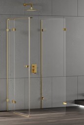 New Trendy Eventa Gold Shine kabina prysznicowa przyścienna