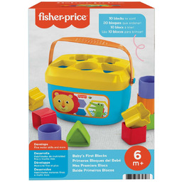 Fisher-Price, sorter, pierwsze klocki, 10 el.