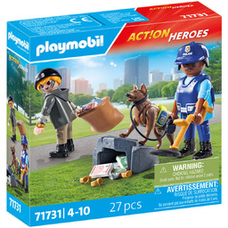 Playmobil, Poszukiwania śladów z psem tropiącym 71731, klocki