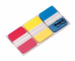 Zakładki POST-IT silne 25 X 38 mm (żółte/czerwone/niebieskie)