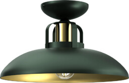 Milagro Eklektyczna lampa sufitowa Felix natynkowa zielona złota