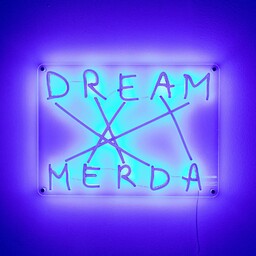 SELETTI Dekoracyjny kinkiet LED Dream-Merda, niebieski