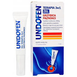 Undofen Żel Terapia 3w1 Grzybica Paznokci, 7ml
