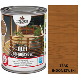 COLORIT OLEJ DO TARASÓW 0,75L TEAK INDONEZYJSKI