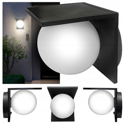 Lampa Solarna Ogrodowa Led Kinkiet Elewacyjny Czujnik Zmierzchu