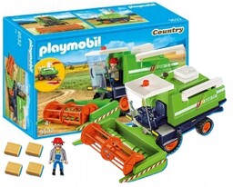 Klocki Country Zielony Kombajn Wieś Rolnik Gospodarstwo Farma