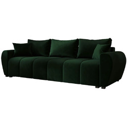 Edinos Ciemnozielona rozkładana welurowa sofa M7-L08