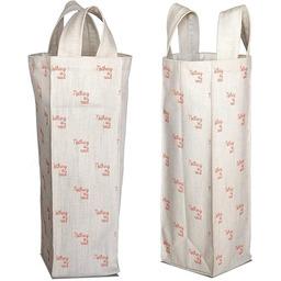 Bonamaison Bawełniana torba na wino z nadrukiem cyfrowym,