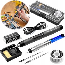 Lutownica Precyzyjna Akumulatorowa Kolbowa Bezprzewodowa Zestaw Z Etui