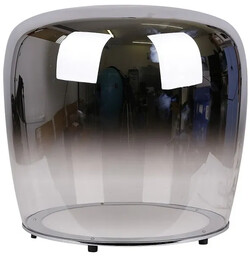 Lumes Lampa stołowa czarna szklana kula LED V046