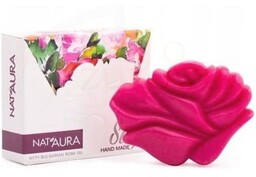 Mydło różane glicerynowe ręcznie robione, NATURA, 80g