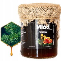 MIÓD SPADZIOWY ŚWIEŻY SPADŹ IGLASTA Z PASIEKI ZE