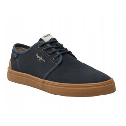 Pepe Jeans Buty Trampki Męskie Granatowe Skórzane 42