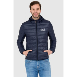EA7 Granatowa męska kurtka puchowa, Rozmiar S