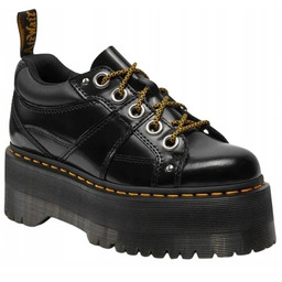 DR MARTENS CZARNE LAKIEROWANE GLANY NA PLATFORMIE