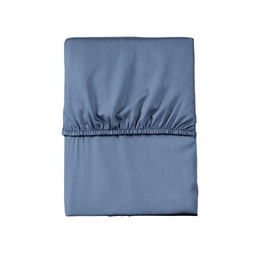 Detexpol Prześcieradło mikrosatynowe 90x200 niebieskie jednobarwne z gumką