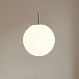 Lampa wisząca szklana Marike Lindby, możliwość ściemniania, biały