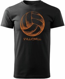 Topslang, Koszulka z piłką do siatkówki, Volleyball, czarna,