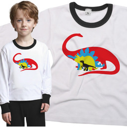 Piżama dziecięca Dinozaury Brontozaur Stegozaur Triceratops T Rex