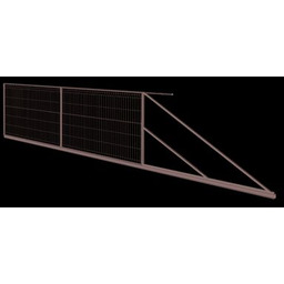 Brama przesuwna 3D 4 m prawa