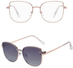 Stylion 2w1 Okulary damskie do komputera + nakładka