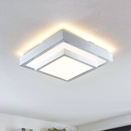 Lindby Lampa sufitowa LED Mirco, 32 cm, kątowa,