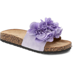 Seastar Blue Fioletowe Klapki Modne Obuwie Damskie