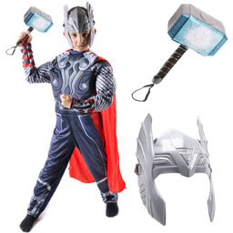 Strój THOR kostium z mięśniami + interaktywny młot