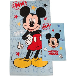 Mickey Mouse Disney, Ręczniki do kąpieli z gąbką,