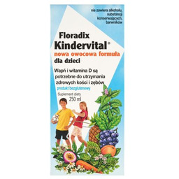 Floradix Kindervital Nowa Owocowa Formuła, 250ml