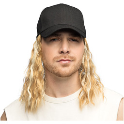 Czapka Casey z peruką blond/czarną