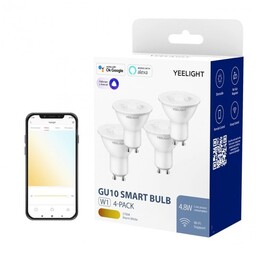 Yeelight Żarówka GU10 W1 (ściemnialna) WiFi 2700K 4-pak