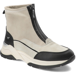 Mustang Białe Botki Ocieplane Obuwie Damskie