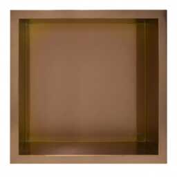 Półka wnękowa z kołnierzem 30x30x7 cm kwadrat stal