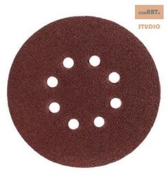 KRĄŻKI ŚCIERNE NA RZEP P80 125MM 8-HOLES 20X