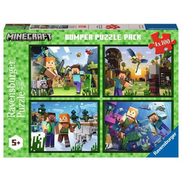 RAVENSBURGER Puzzle Minecraft 4w1 5716 (400 elementów) Zyskaj