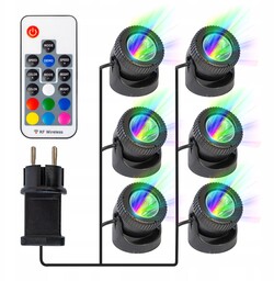 Zestaw 6 Lamp Led do Oczka Wodnego Stawu