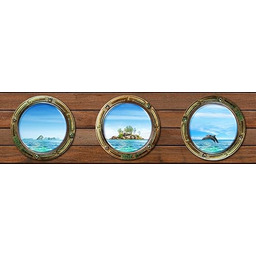 AGDesign Samoprzylepna bordiura, folia, wielokolorowa, 0,14 x 5