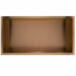 Półka wnękowa z kołnierzem 60x30x7 cm prostokąt stal