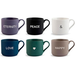 H&H 42740 Mix&Match zestaw 6 filiżanek Jumbo, New