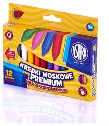 Kredki woskowe 12k Astra Premium nr 0719 60719