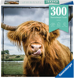 Ravensburger, puzzle, Momenty, Szkocka krowa, 300 el.