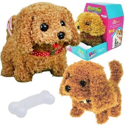 Woopie Piesek Interaktywny Pluszak Z Kością Pudel Husky