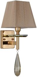 LAMPA ŚCIENNA KINKIET KLASYCZNY KRYSZTAŁOWY ZŁOTY VALENTINA W1