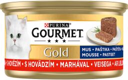 Purina Gourmet Gold mus z wołowiną 85g