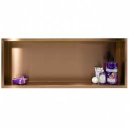 Półka wnękowa z kołnierzem 90x30x10 cm prostokąt stal