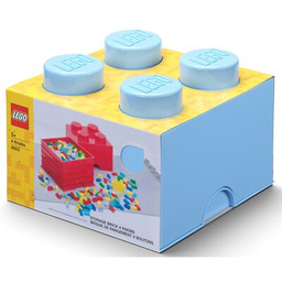 LEGO Pojemnik na klocek Brick 4 Jasnoniebieski 40031736