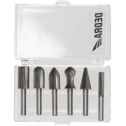 Dedra 07F500 Frezy trzpieniowe HSS do metalu aluminium
